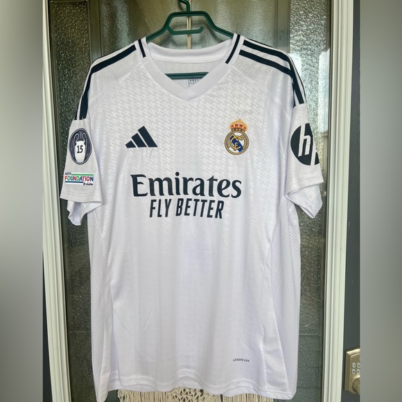 Real Madrid Mbappe Soccer Home Jersey - Size XL Men Fan Version - Picture 2 of 7